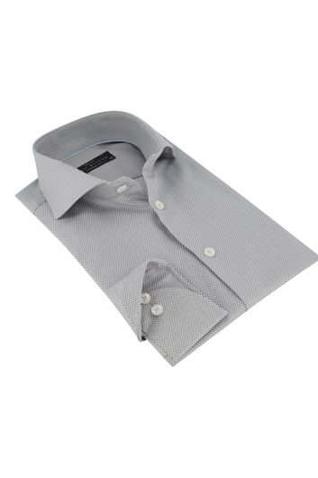 Overhemd John Miller Tailored Fit grijs structuur