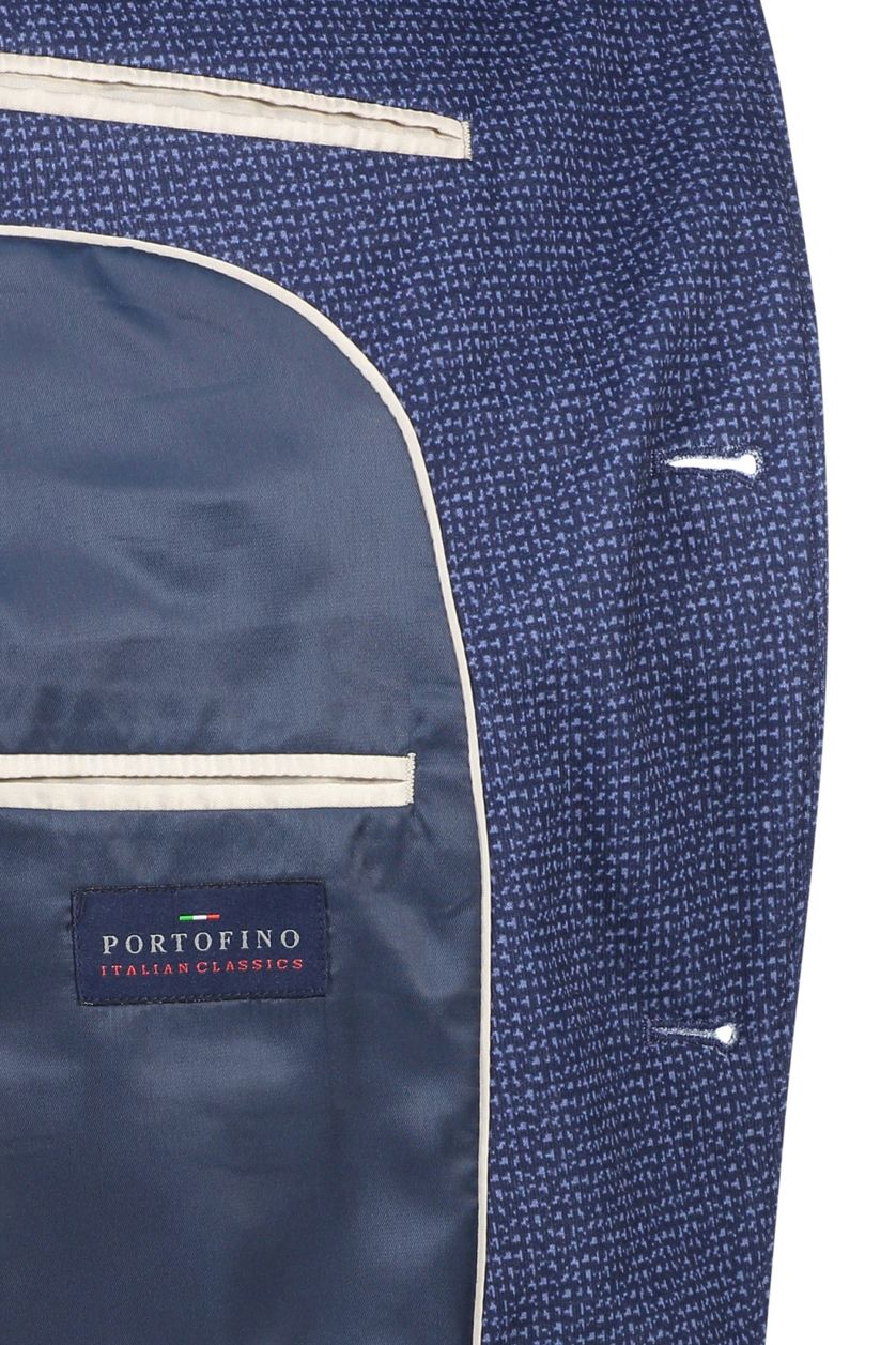 Colbert donkerblauw geprint Portofino
