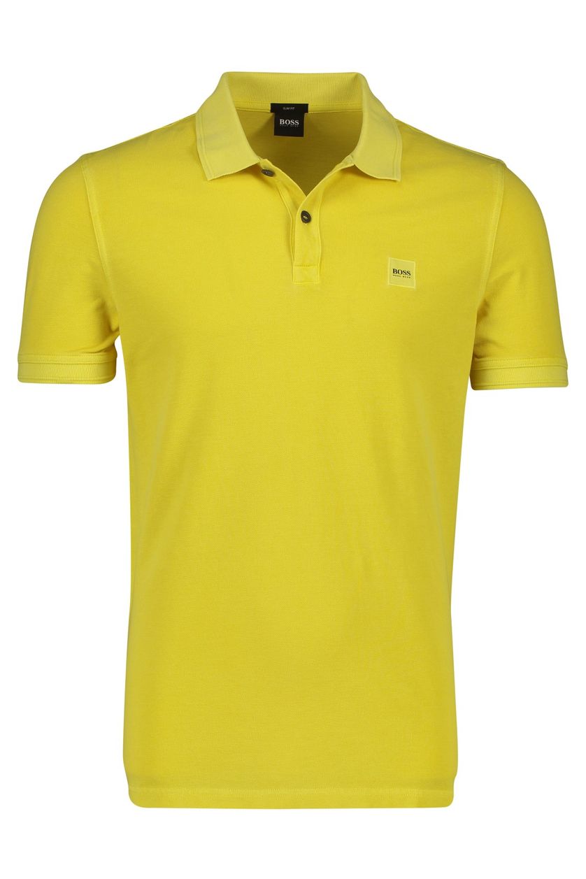Poloshirt Hugo Boss Prime geel
