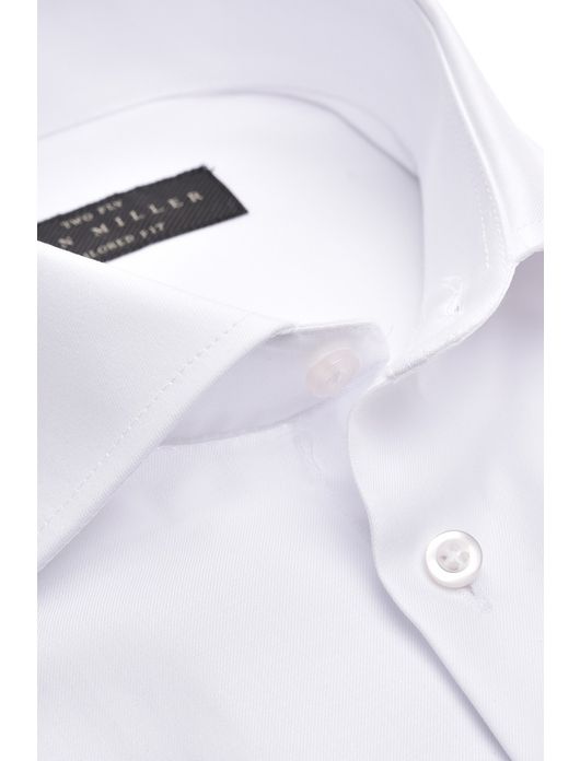 Tailored Fit overhemd John Miller wit