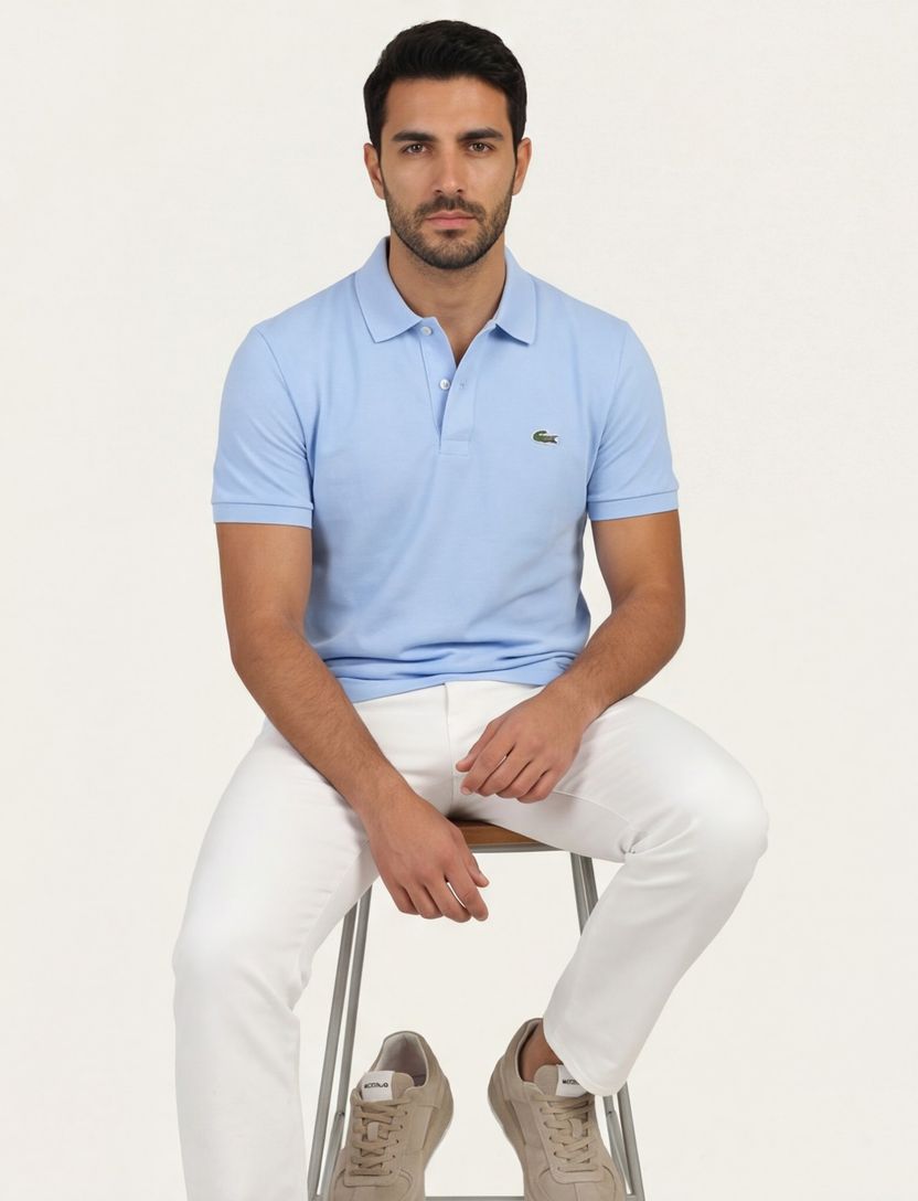 Lacoste poloshirt Classic Fit lichtblauw