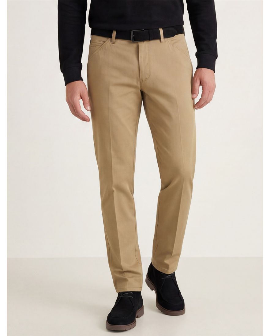 Heren chino camel Meyer Chicago