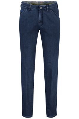 Meyer Meyer nette jeans Chicago donkerblauw effen denim, katoen