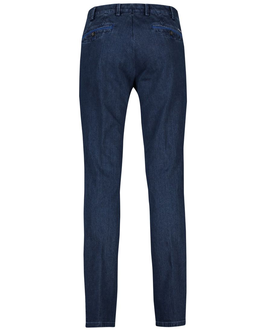 Meyer nette jeans Chicago donkerblauw effen denim, katoen