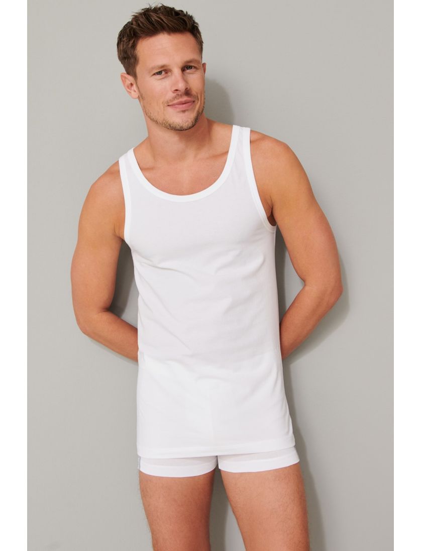 Schiesser singlet wit 2-pack