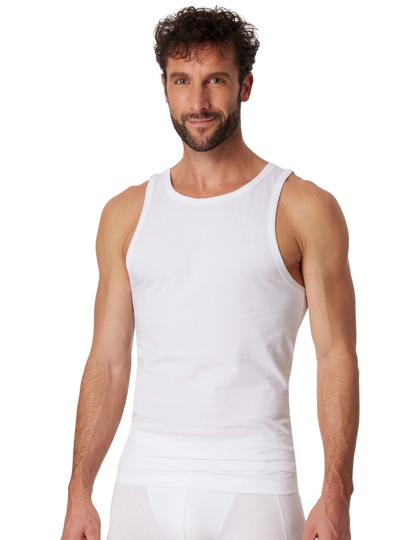 Schiesser singlet wit 2-pack