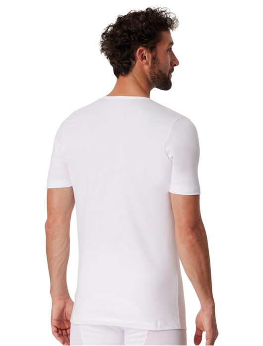 t-shirt Schiesser 95/5 ondergoed aanbieding effen wit
