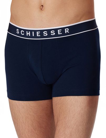 Schiesser Schiesser Boxershorts 95/5 navy 3-pack katoen