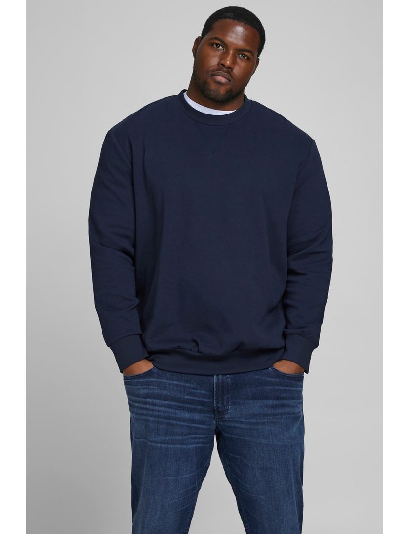 Sweater Jack & Jones donkerblauw Plus Size