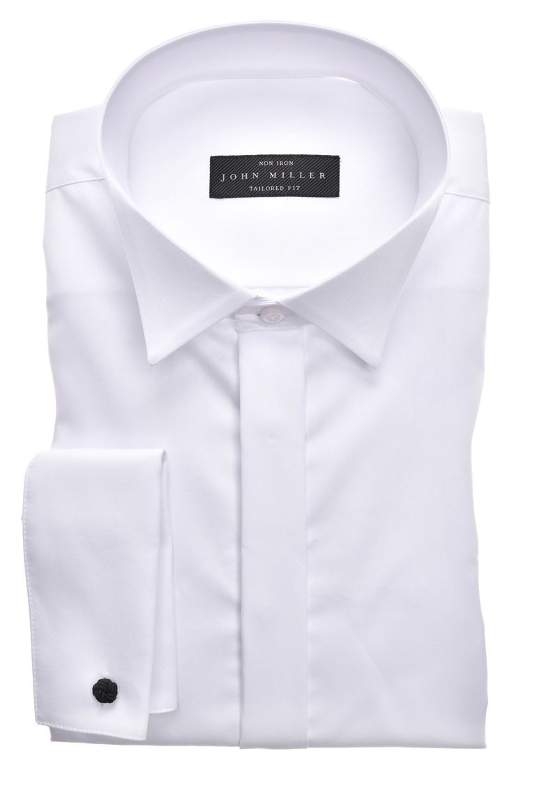 Overhemd John Miller non iron wit Tailored Fit