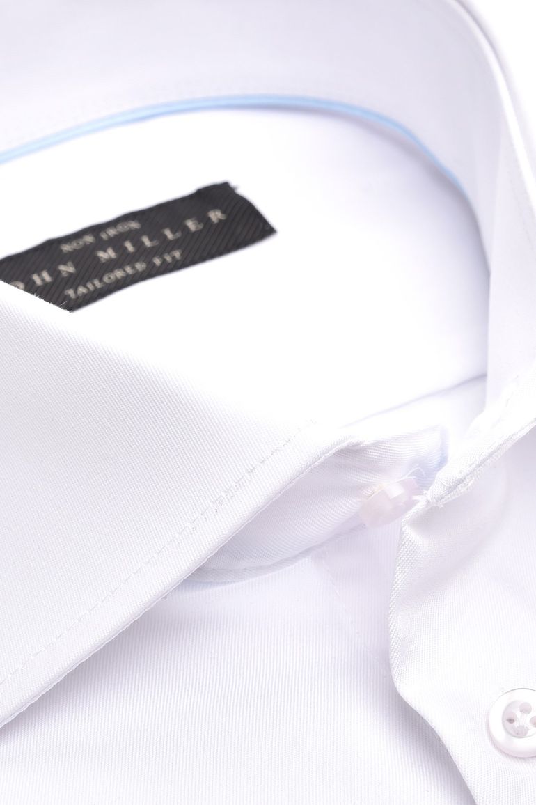 Overhemd dubbele manchet John Miller wit