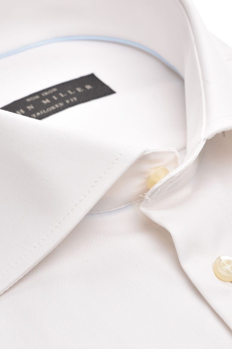 Ecru overhemd John Miller dubbele manchet
