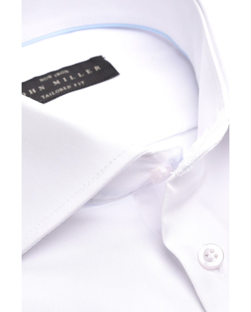 John Miller mouwlengte 7 overhemd spierwit Tailored Fit