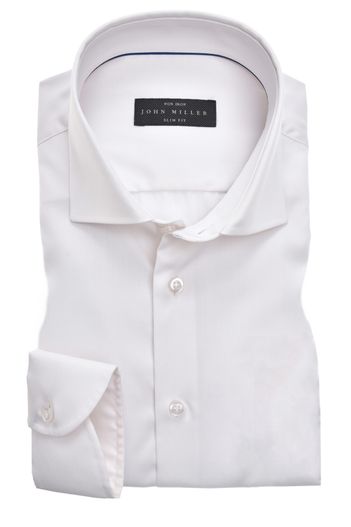 John Miller John Miller heren business overhemd ecru effen slim fit