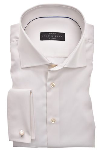 John Miller John Miller overhemd Tailored Fit ecru strijkvrij