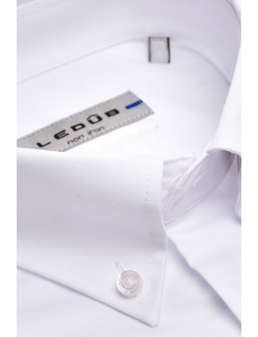 Ledub overhemd Modern Fit strjkvrij wit