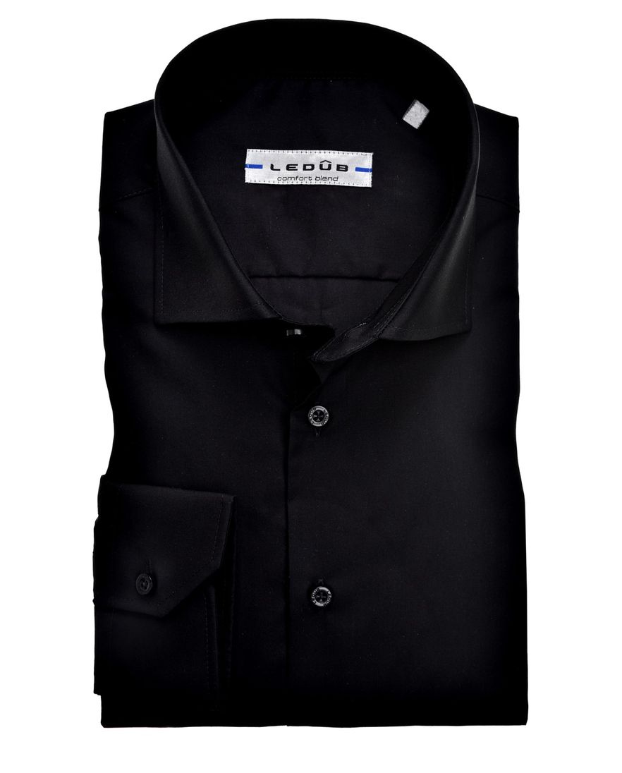 Overhemd Ledub Slim Fit zwart