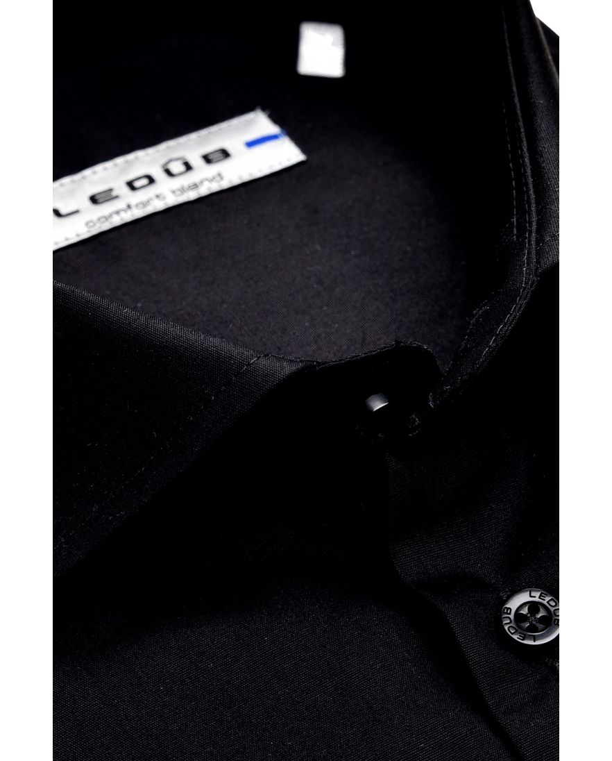 Overhemd Ledub Slim Fit zwart