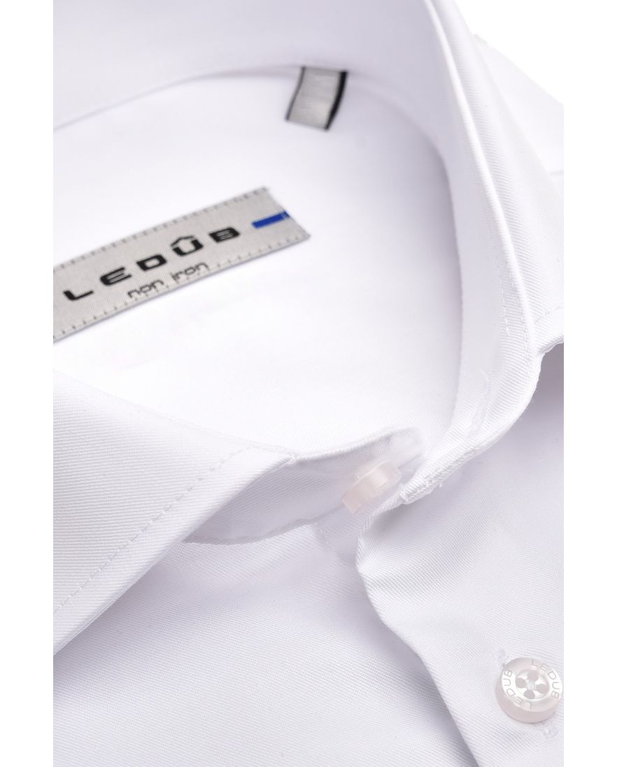 Ledub overhemd mouwlengte 7 non iron wit kreukvrij