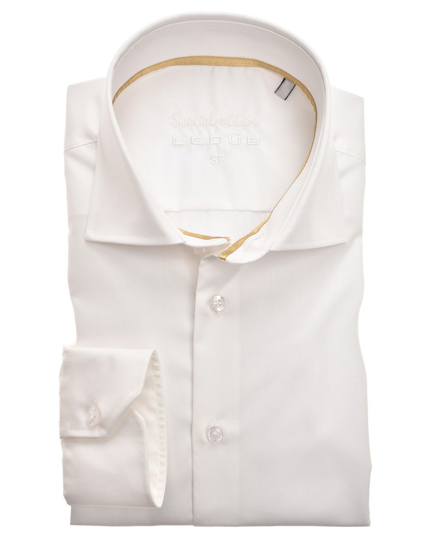 Mouwlengte 7 Ledub overhemd off white