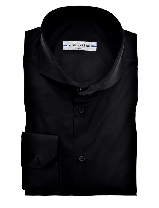 Overhemd Ledub Slim Fit zwart
