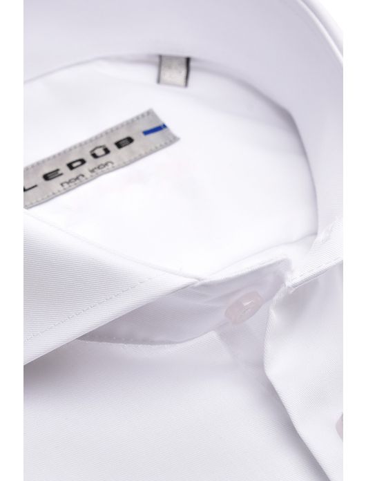 Ledub overhemd wit non iron Slim Fit