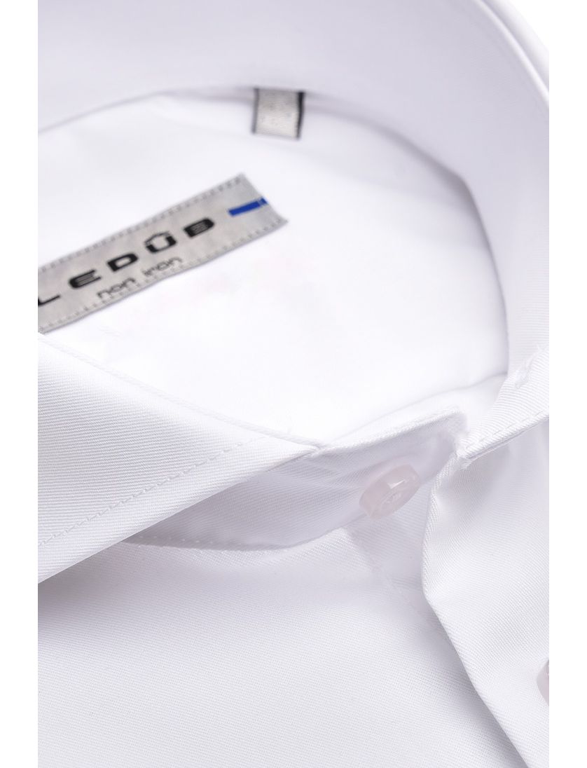 Overhemd Ledub strijkvrij wit Slim Fit