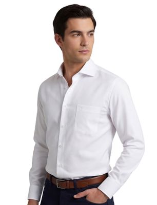 Ledub Regular Fit Ledub overhemd wit non iron