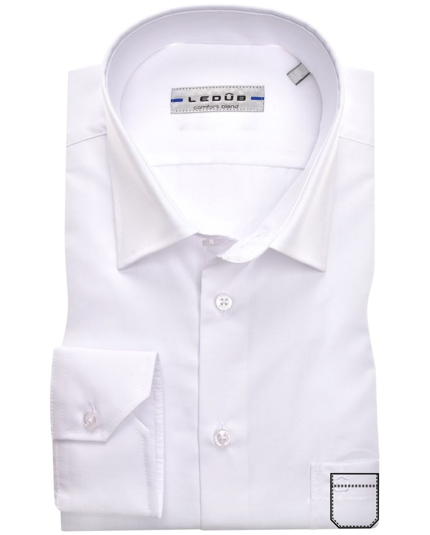 Overhemd Ledub Regular Fit wit