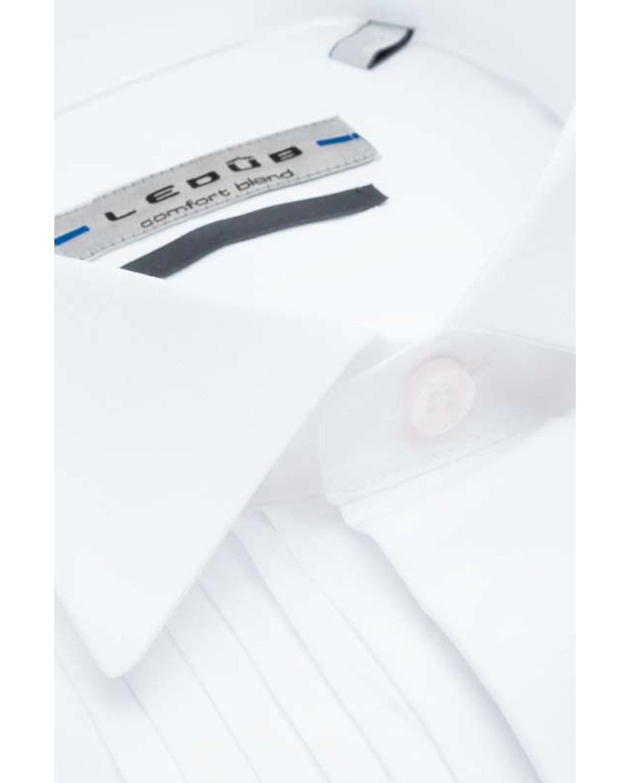 Smokinghemd Ledub wit plisse Modern Fit