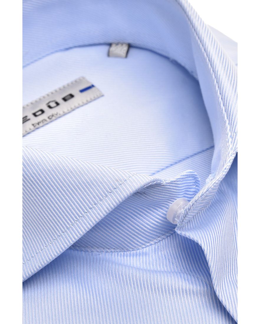 Two Ply overhemd Ledub blauw Modern Fit