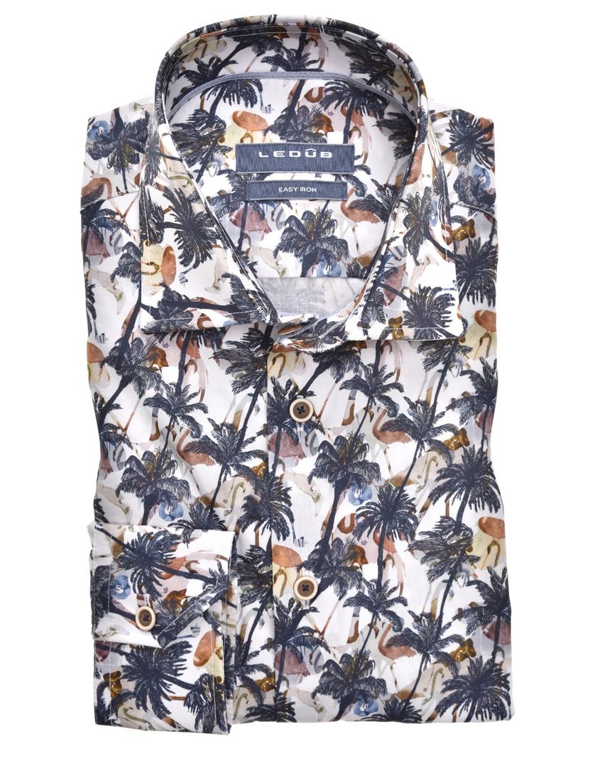 Ledub overhemd palmboomprint