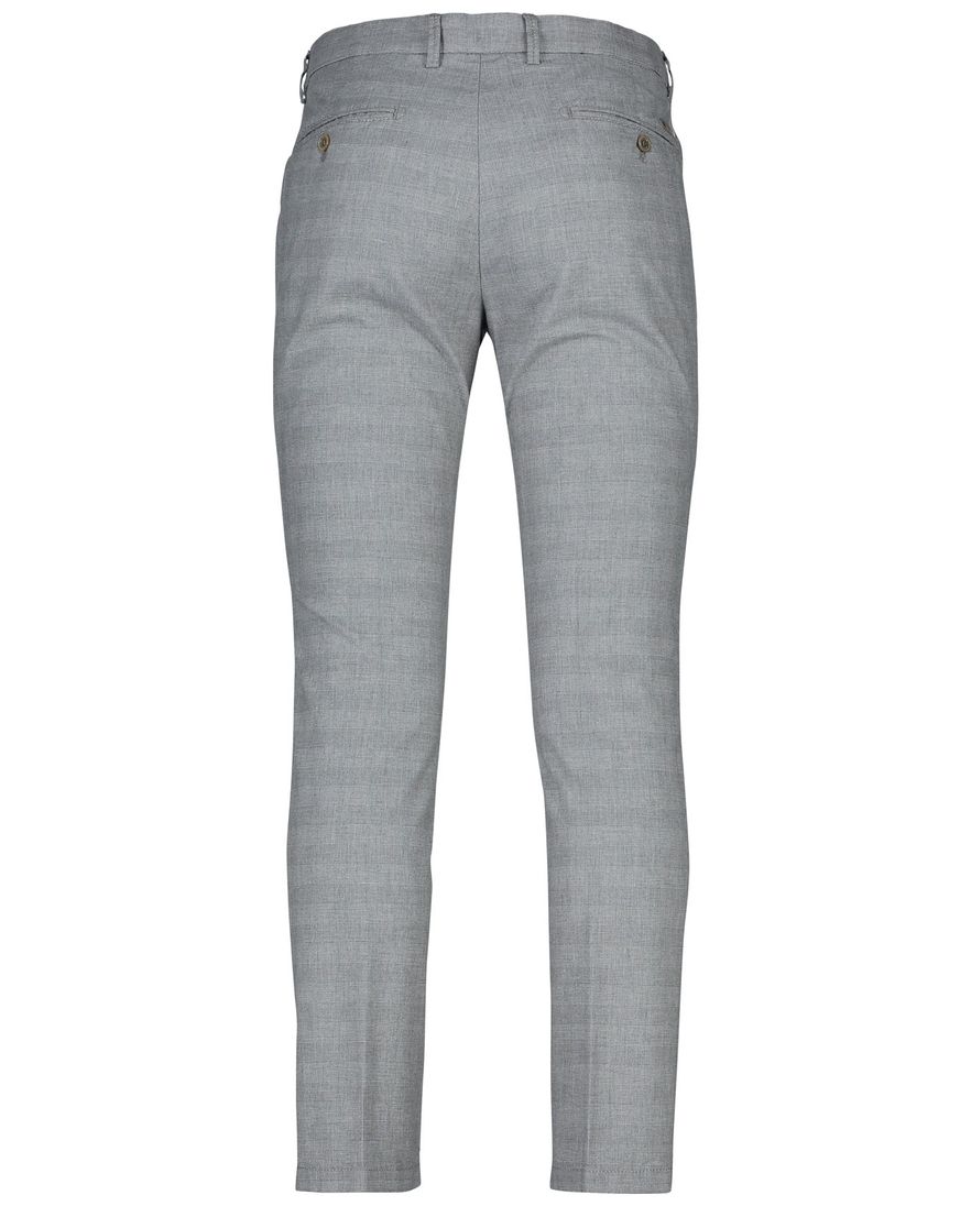 Broek Gardeur Sonny-8 Slim Fit ruit grijs