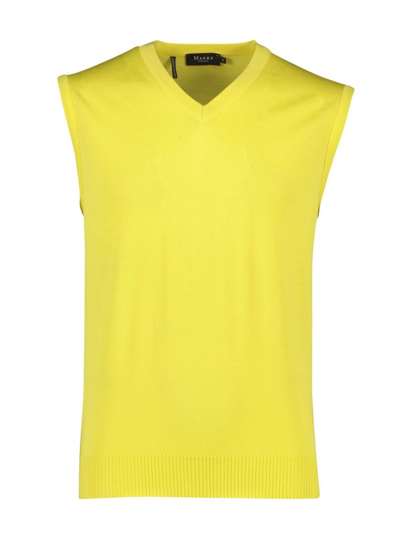 Slipover Maerz geel v-hals