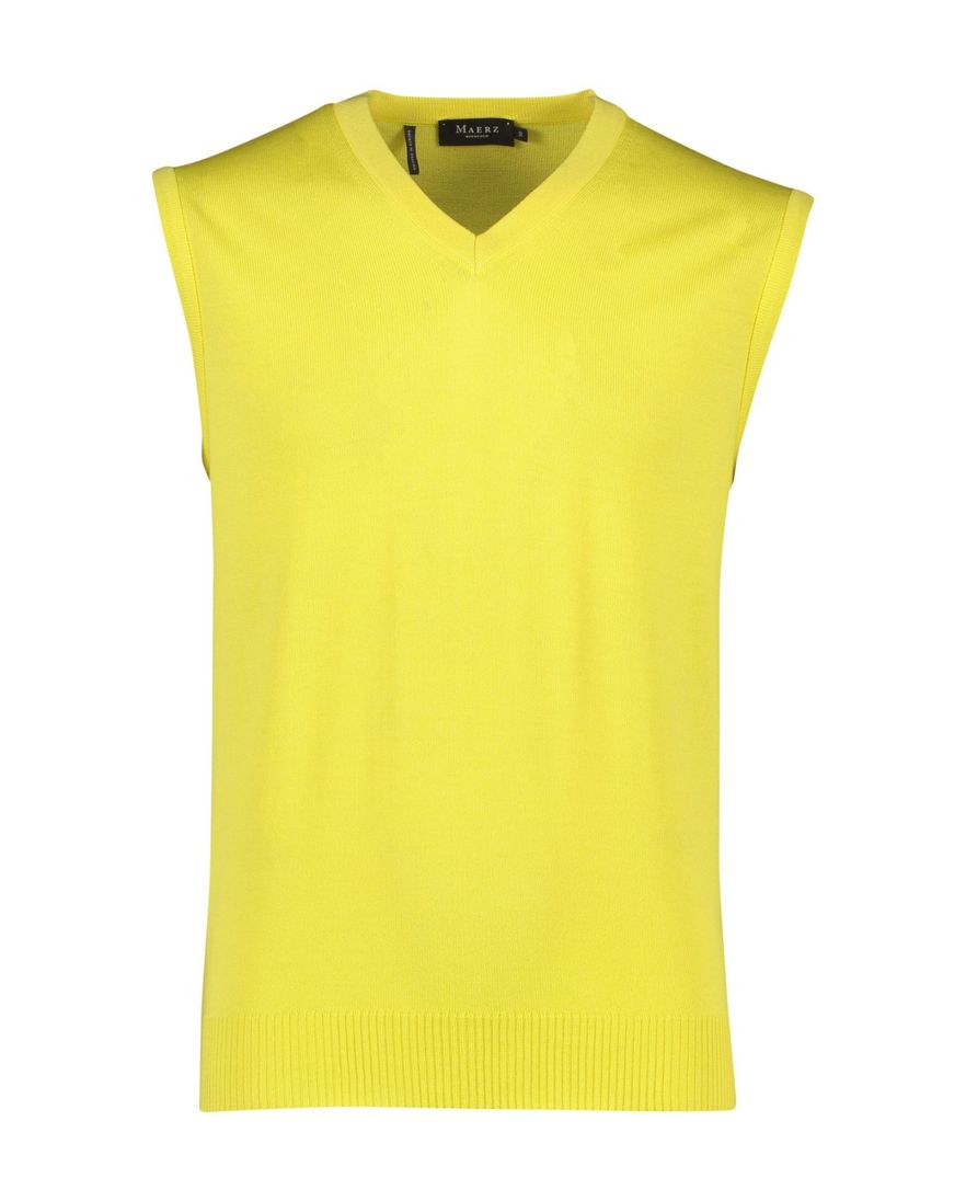 Slipover Maerz geel v-hals