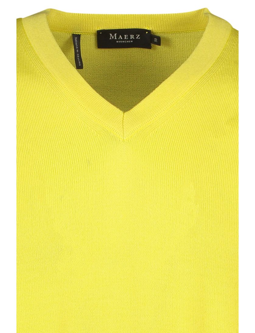 Slipover Maerz geel v-hals