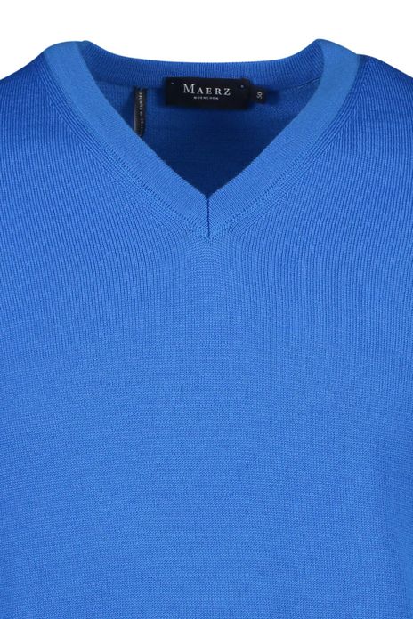 Trui Maerz blauw 100% merinowol