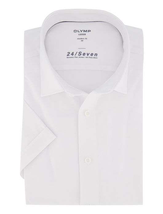 Korte mouw overhemd Olymp Modern Fit wit