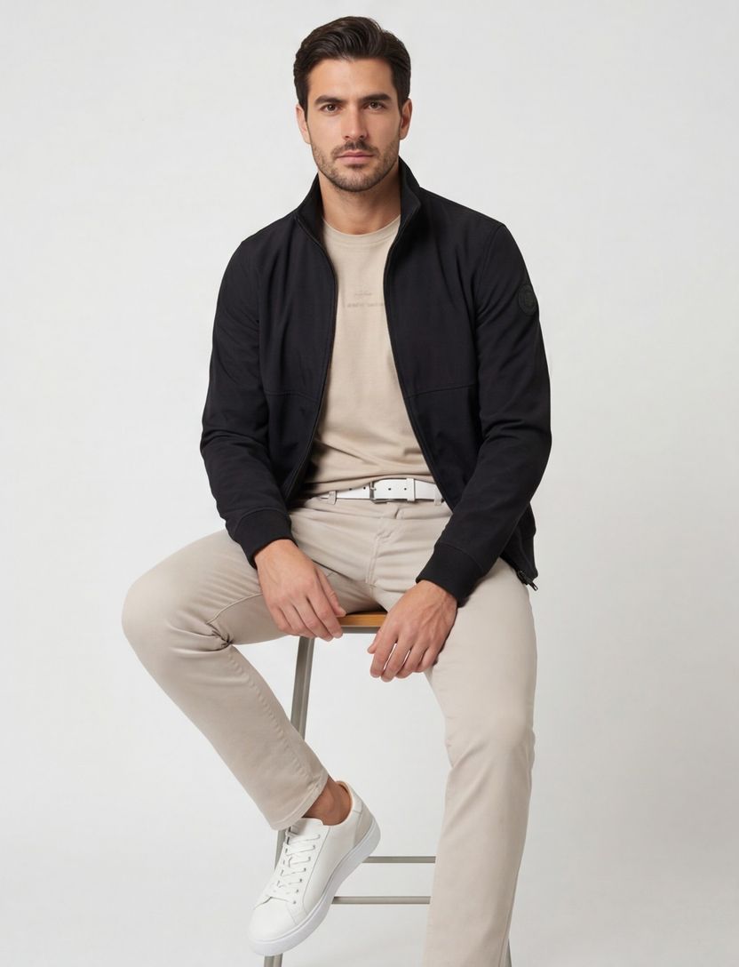 Airforce softshell jack zwart