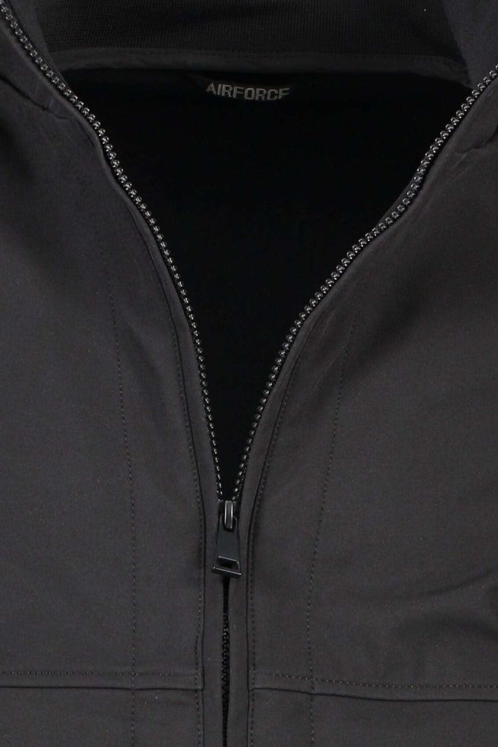 Airforce softshell jack zwart