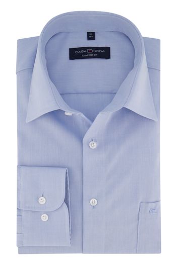 Casa Moda Mouwlengte 7 overhemd Casa Moda lichtblauw