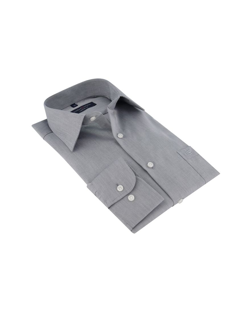 Grijs overhemd Casa Moda Comfort Fit mouwlengte 7
