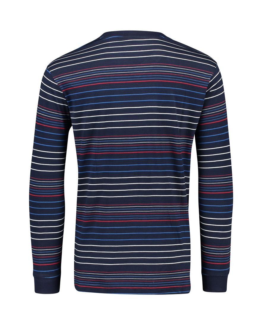 Navy pyjamashirt Pastunette gestreept