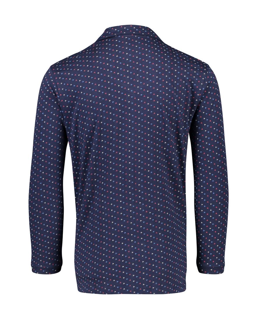 Pastunette pyjamashirt donkerblauw met print
