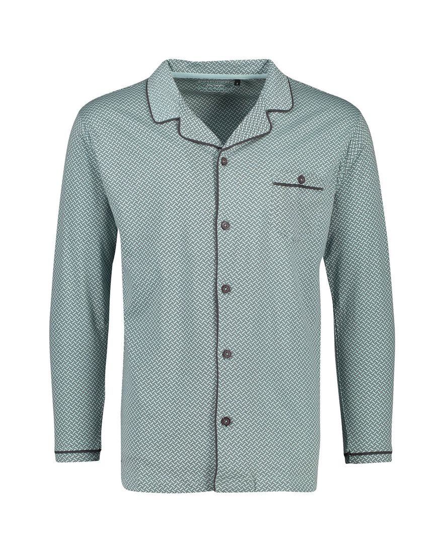 Groen pyjamashirt Pastunette met print