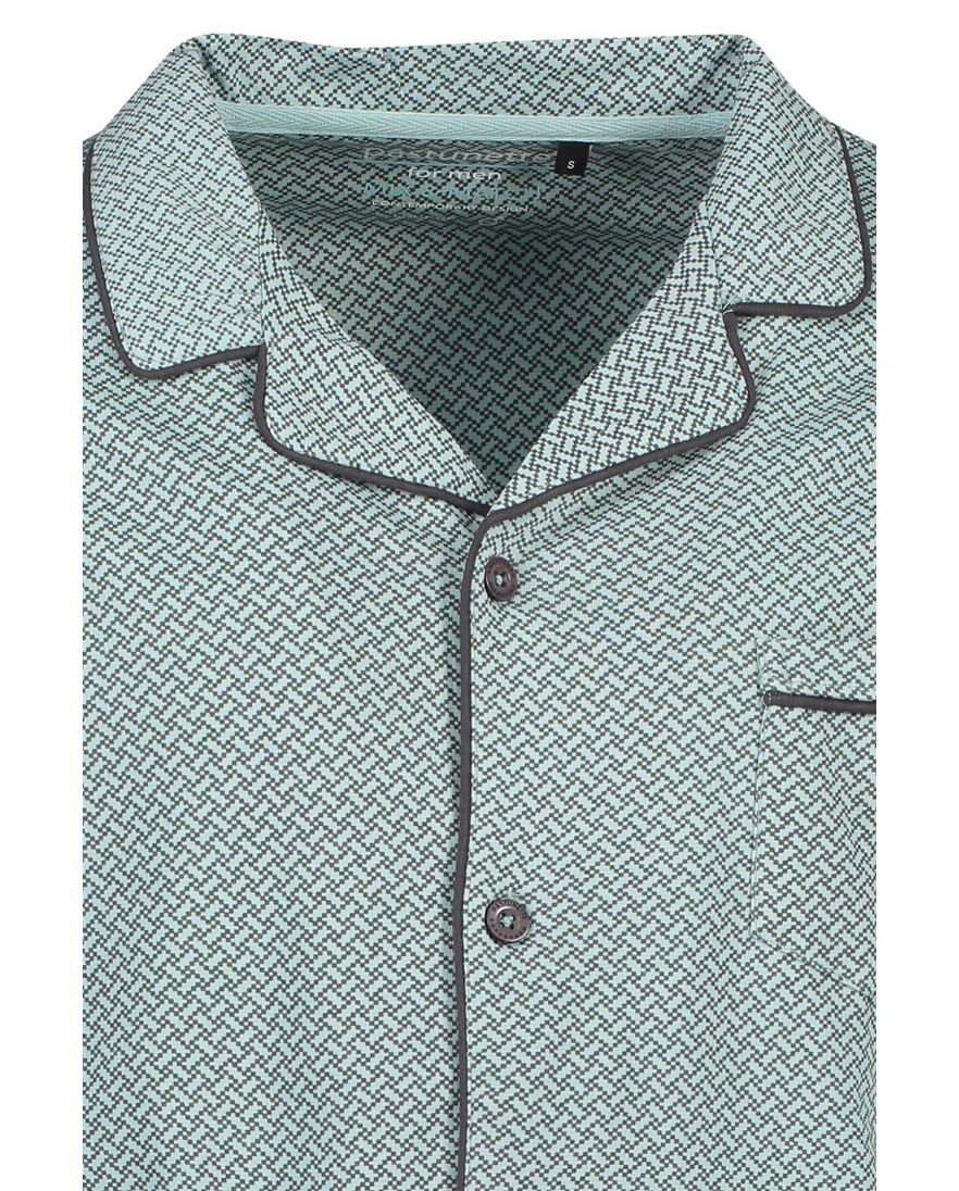Groen pyjamashirt Pastunette met print