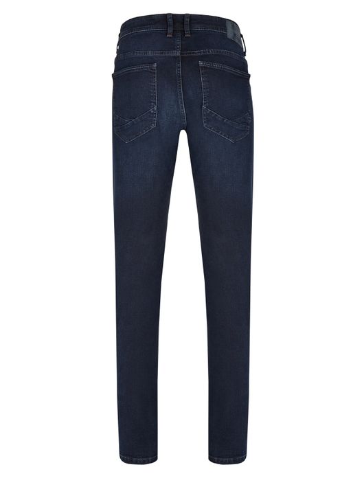 Jeans Camel Active donkerblauw effen denim Madison slim fit