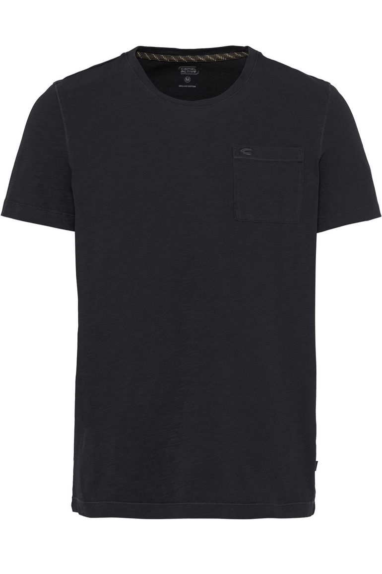 Donkergrijs t-shirt Camel Active met borstzak