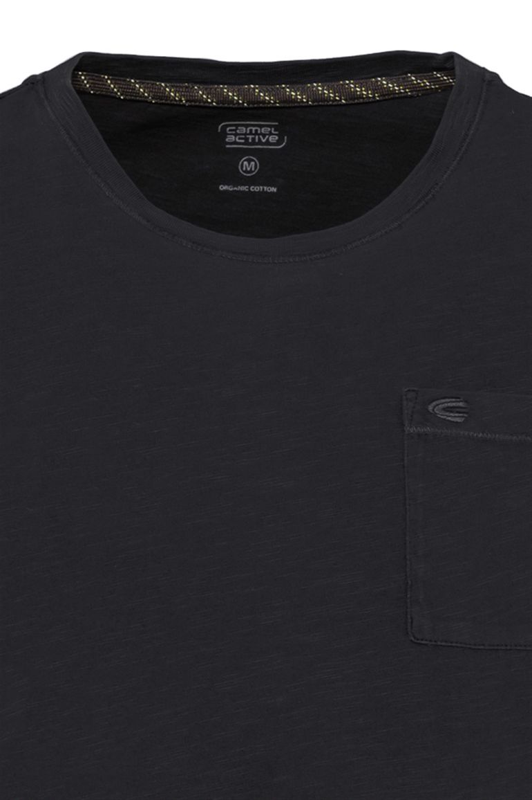 Donkergrijs t-shirt Camel Active met borstzak