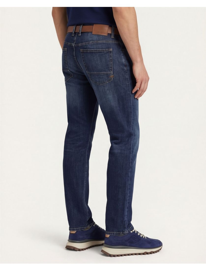 Camel Active broek 5-pocket blauw Houston normale fit